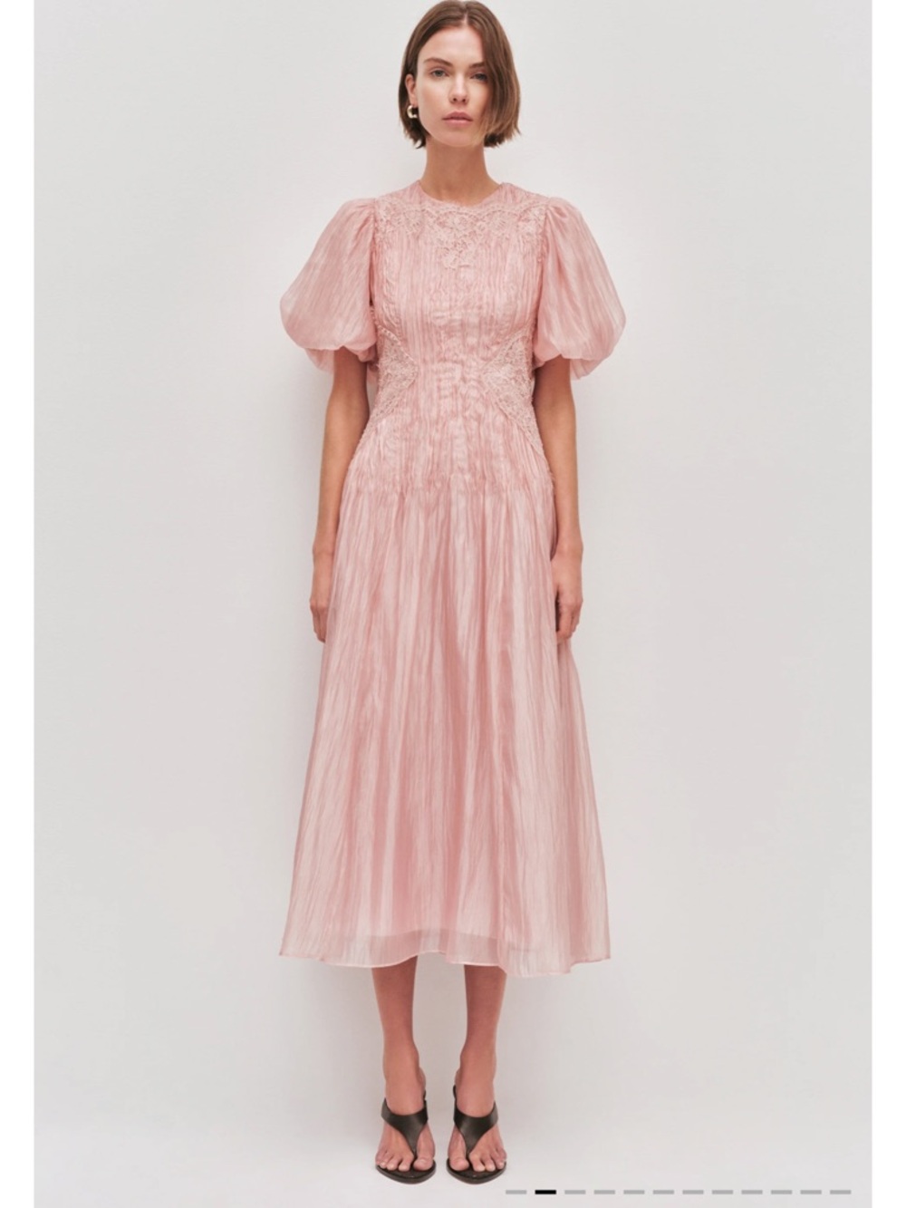 AJE Ophelia Lace Midi Dress